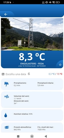 Marca les estacions que més t'agraden com a favorites. Accedeix a les dades més rellevants quan les necessitis i mantingues un registre de les condicions meteorològiques del teu entorn.